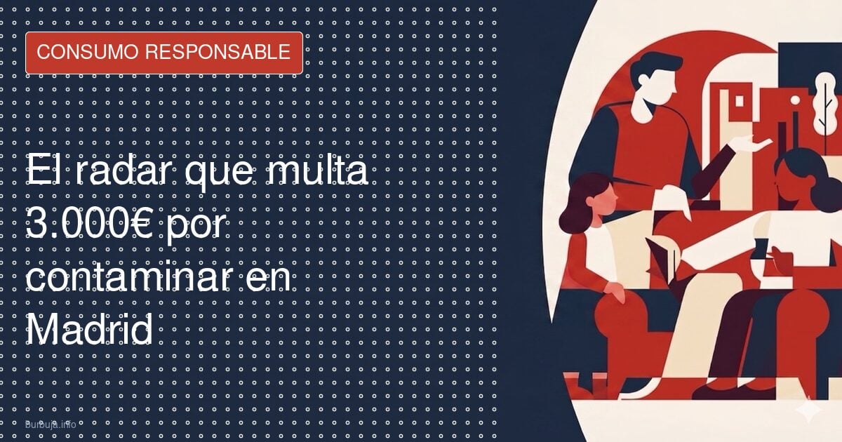 El radar que multa 3.000€ por contaminar en Madrid