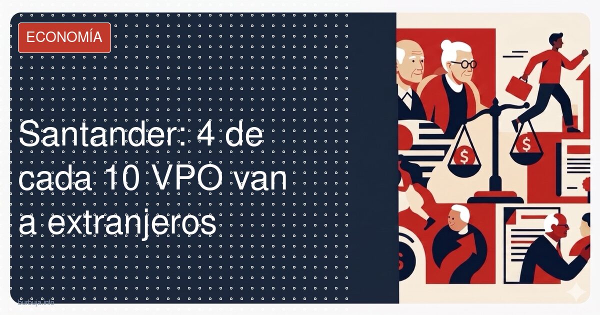 Casi el 40% de las VPO en Santander, para extranjeros