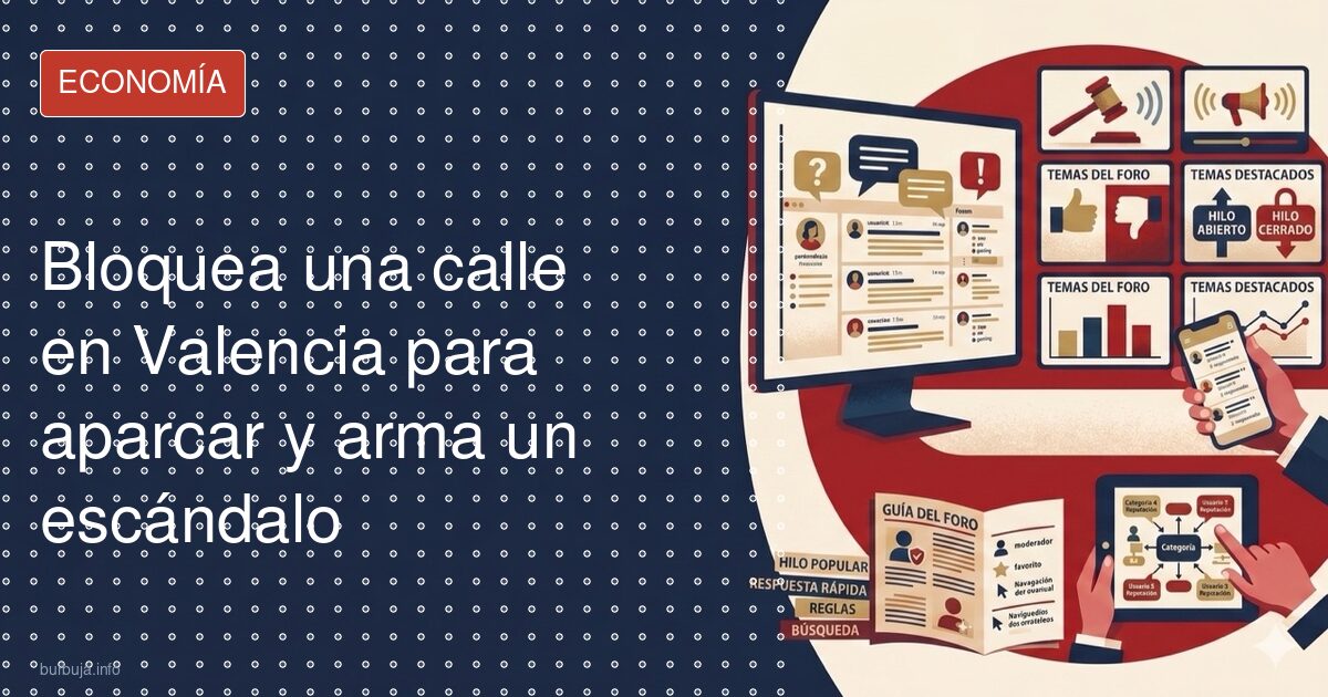 Cortan la calle para aparcar: indignación en Valencia