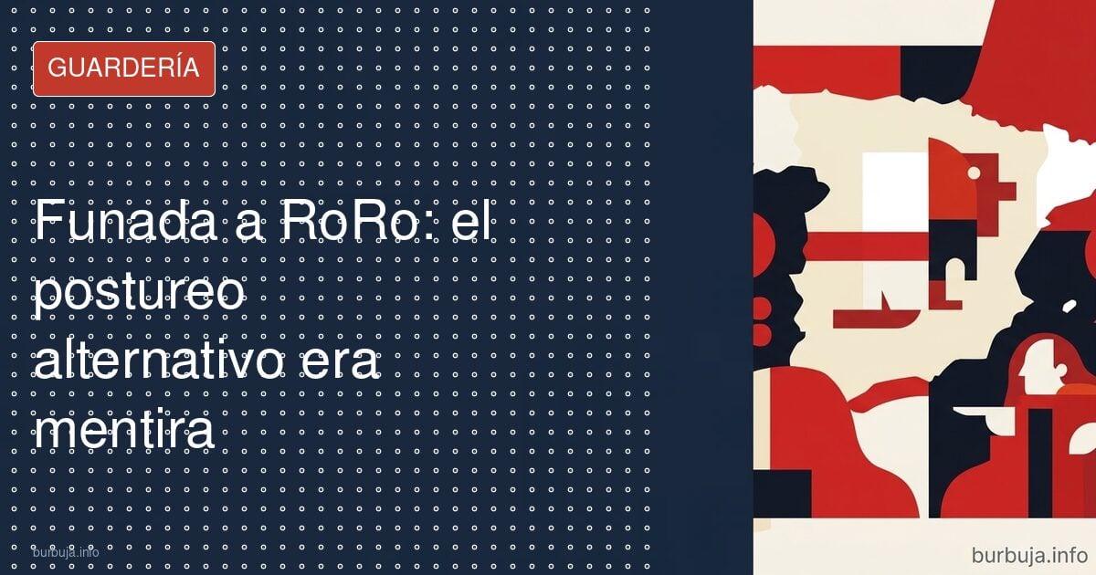 RoRo desenmascarada: ya nadie le compra el postureo