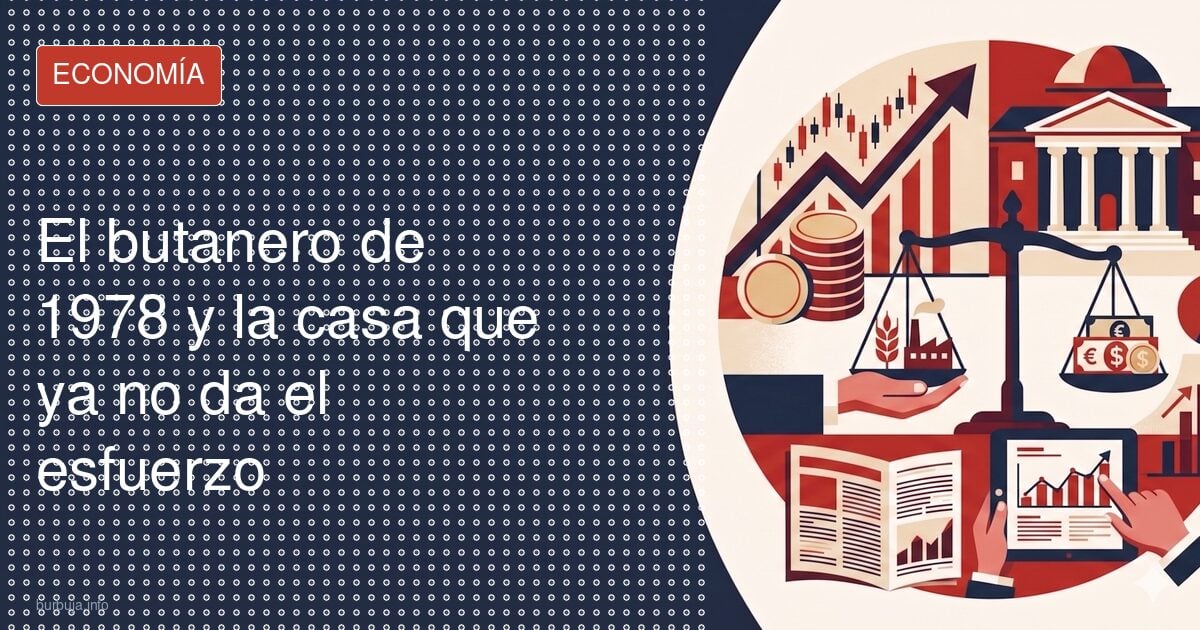 El butanero de 1978 y la casa que ya no da el esfuerzo