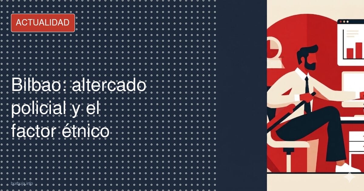 Tres detenidos y tres policías heridos en Bilbao