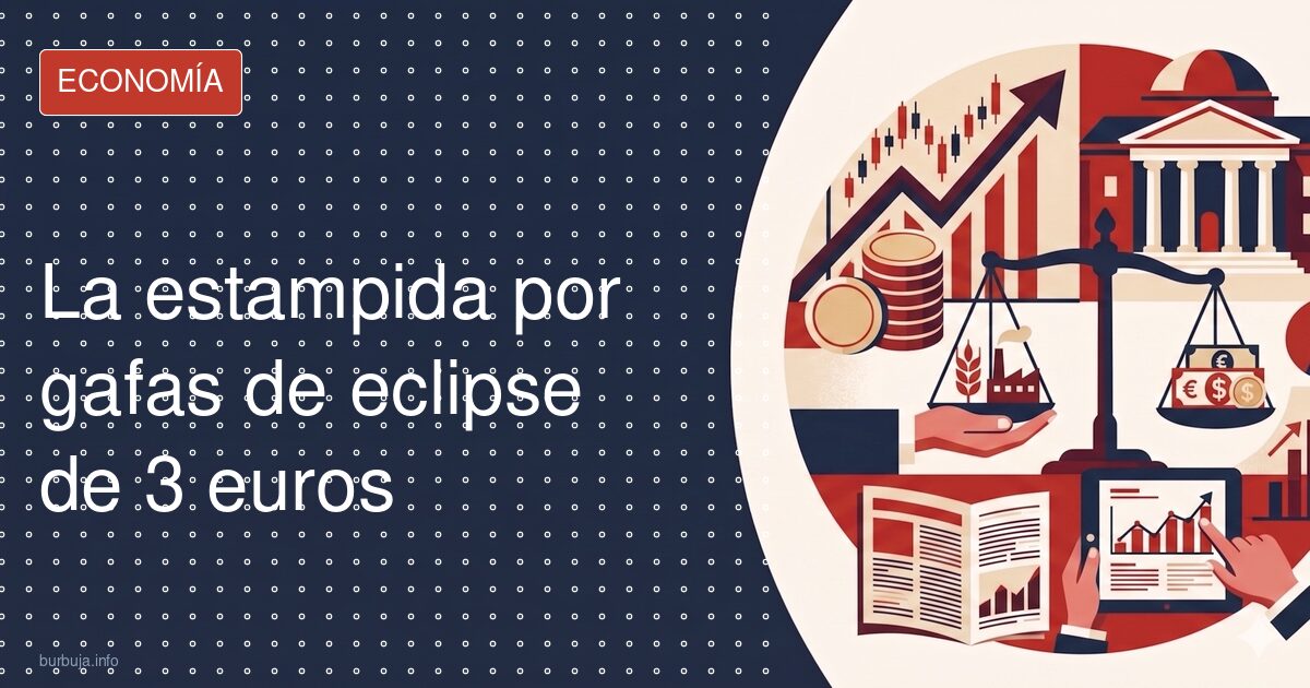 Viral: colas infinitas por gafas de eclipse de 2€