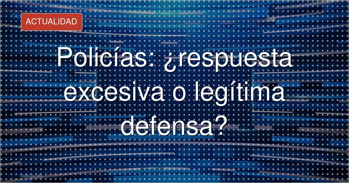 ¿Fuerza legítima o exceso? El vídeo que divide a Bilbao
