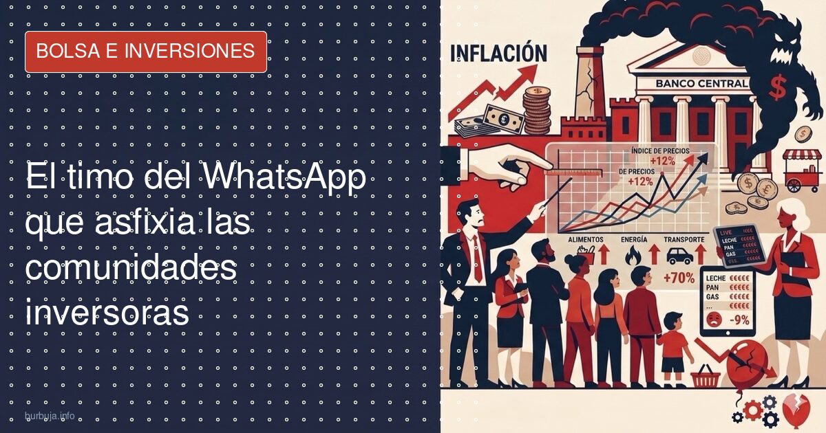 Así ataca el spam de inversión con WhatsApp