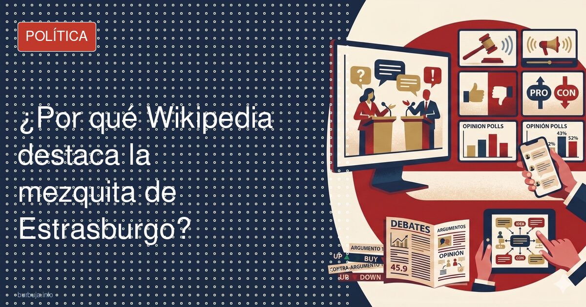 ¿Por qué Wikipedia destaca la mezquita de Estrasburgo?