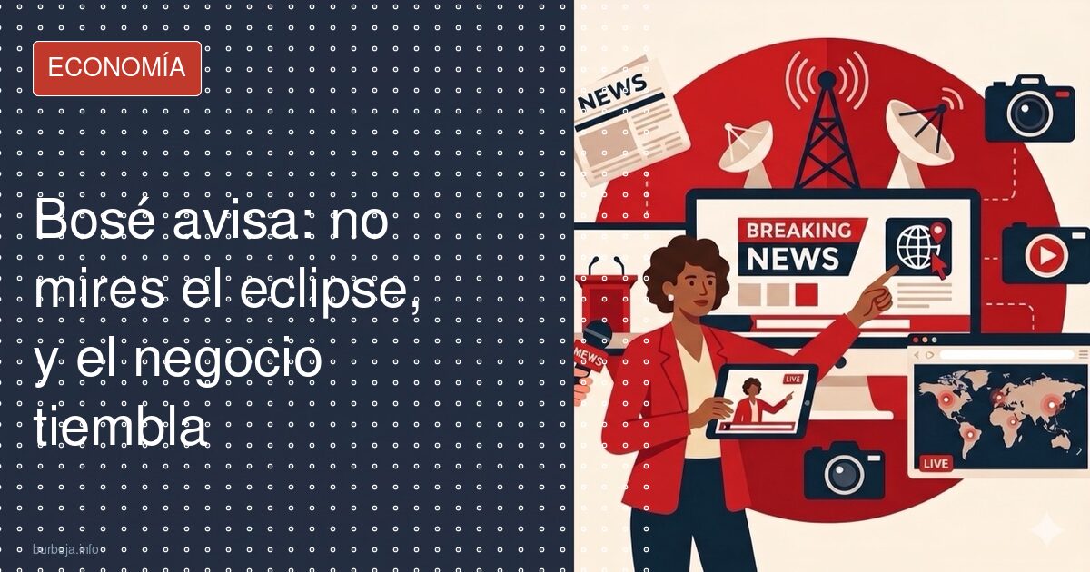 Bosé avisa del eclipse: ¿visión o paranoia?