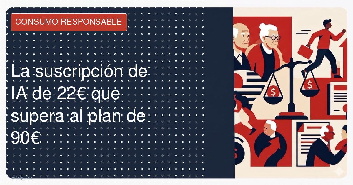 22 al mes contra 90: el timo de las suscripciones de IA
