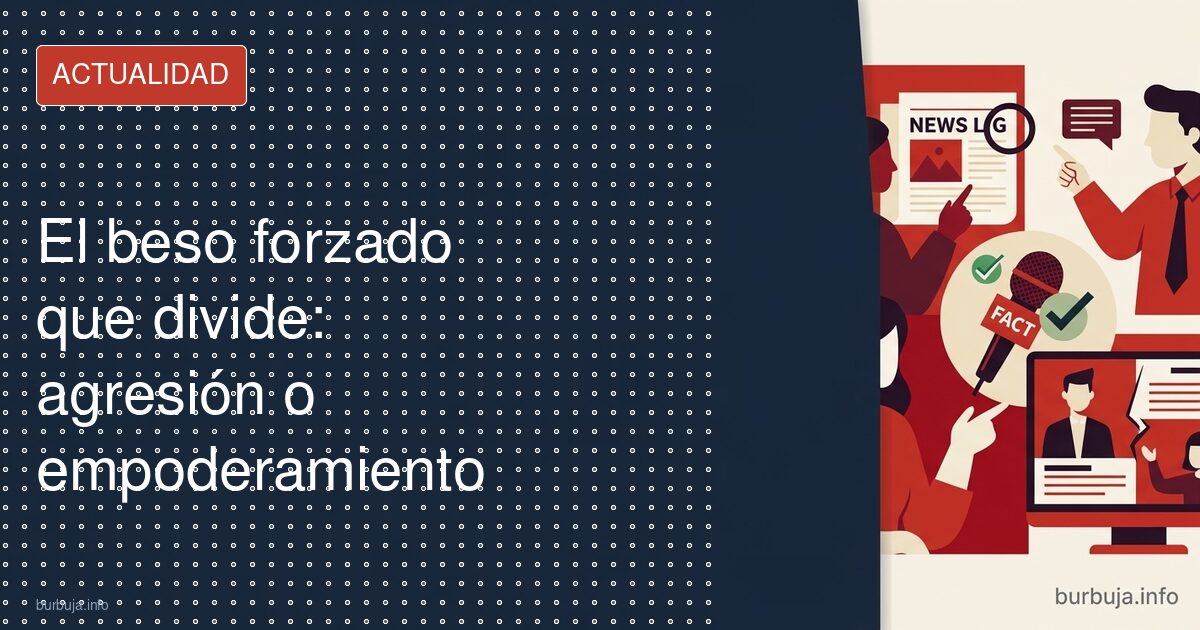 Beso forzado en directo: la doble vara del consentimiento