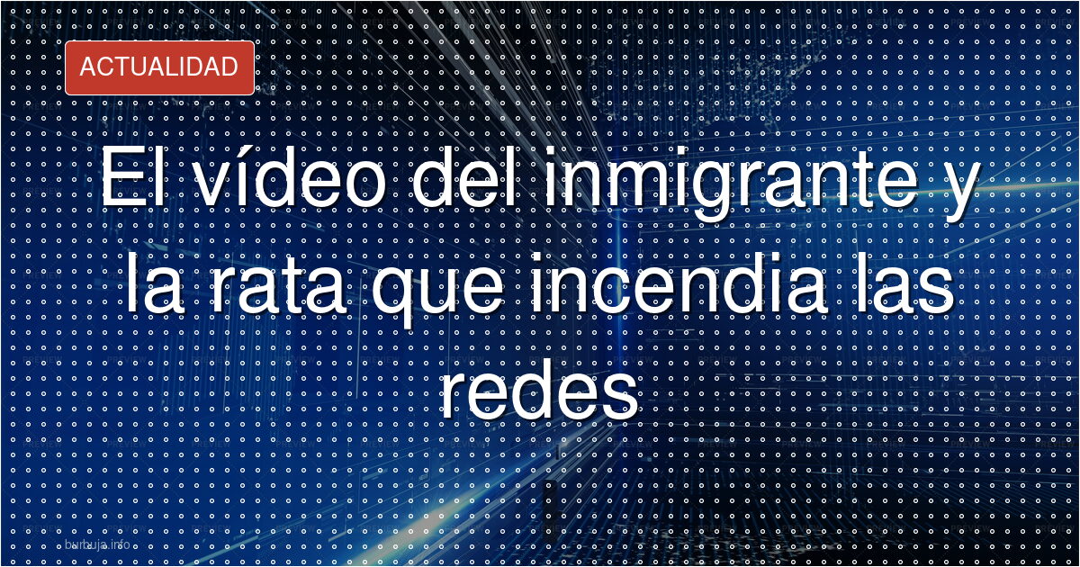 Un vídeo de un migrante comiendo una rata desata reacciones