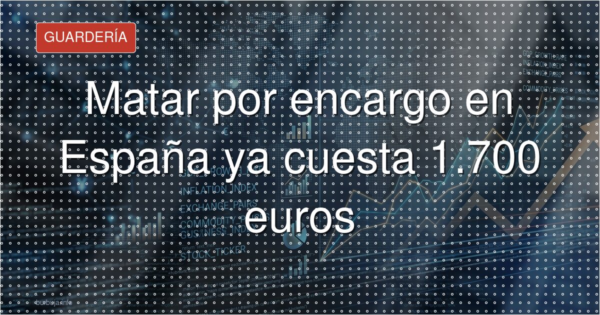 Matar por encargo en España cuesta 1.700 euros