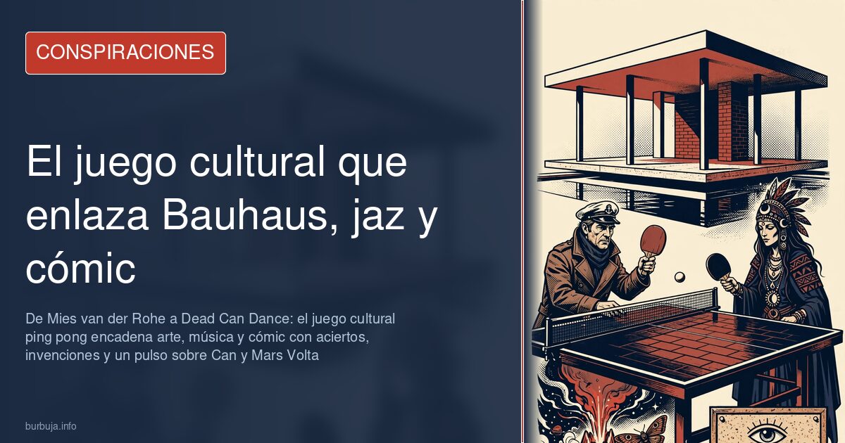 El juego cultural que enlaza Bauhaus, jaz y cómic