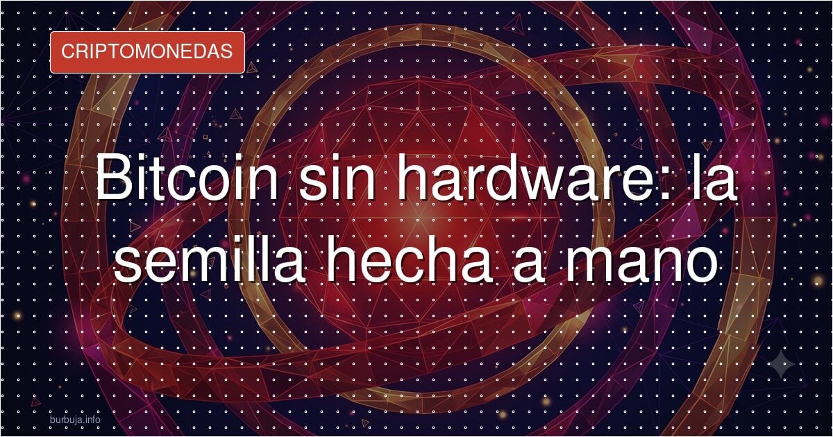 La locura de crear la semilla de Bitcoin a mano