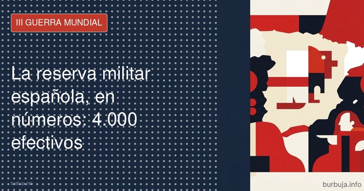 España tiene 4.000 reservistas, necesita 40.000