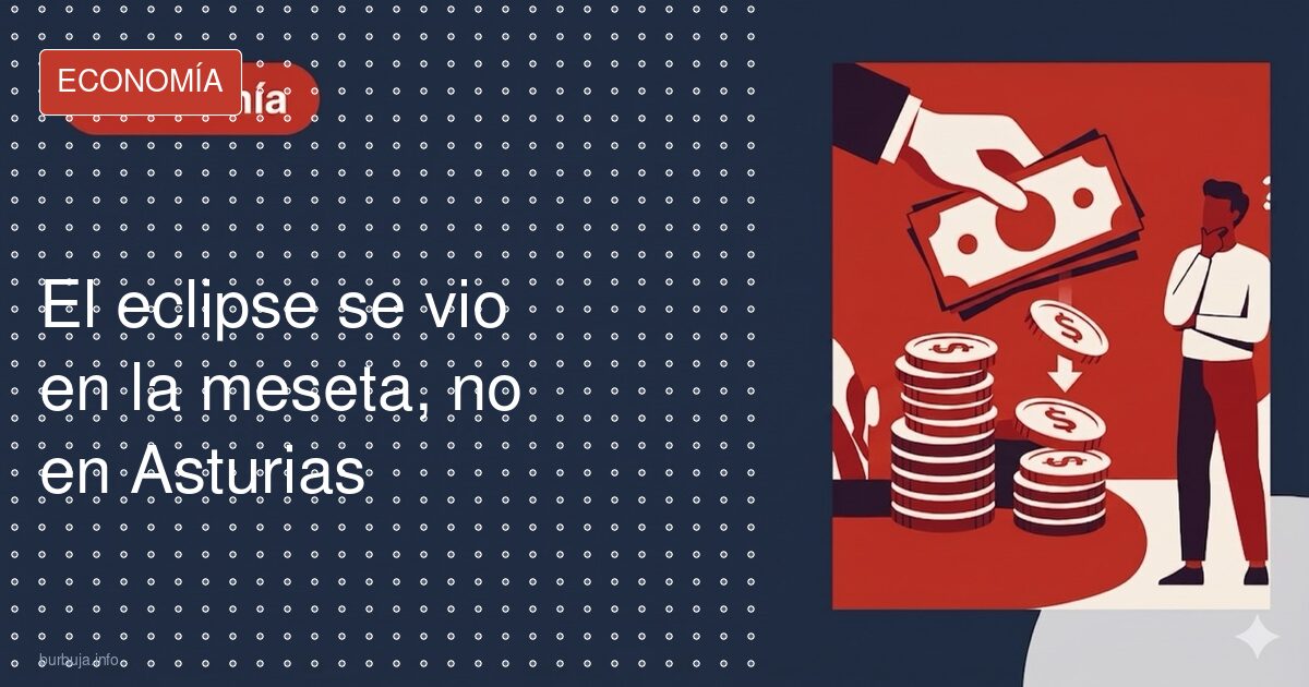 El eclipse se vio en la meseta, no en Asturias