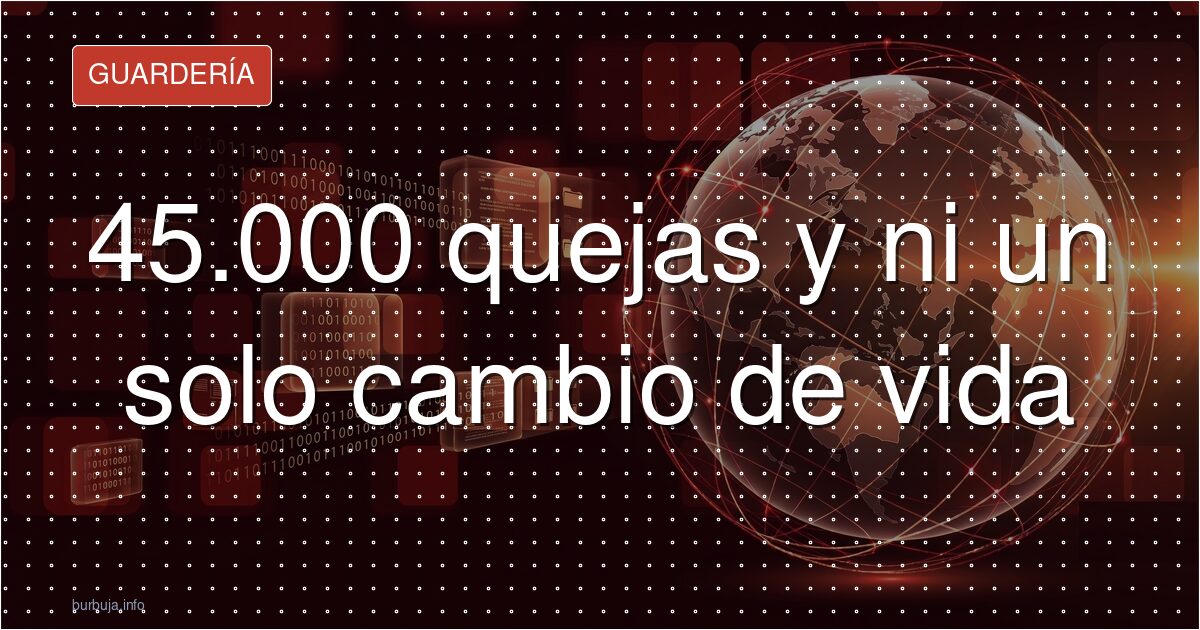 45.000 quejas y ni un solo cambio de vida