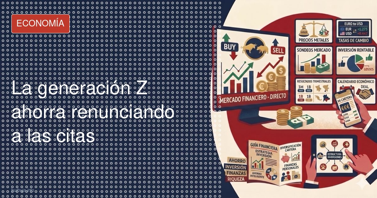 La gen Z deja las citas para cuadrar el presupuesto