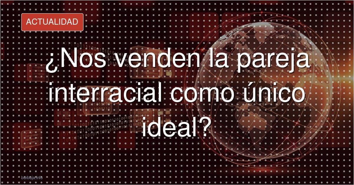 Anuncio publicitario con pareja interracial sonriente en un contexto urbano