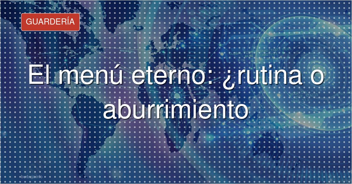¿Comer siempre lo mismo? 5 kilos y roner de por medio