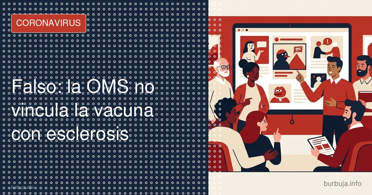 La OMS no ha dicho que la vacuna cause esclerosis