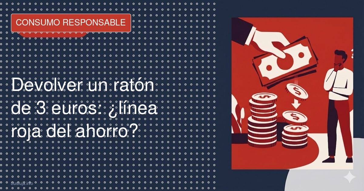 Devolver un ratón de 3 euros: ¿línea roja del ahorro?