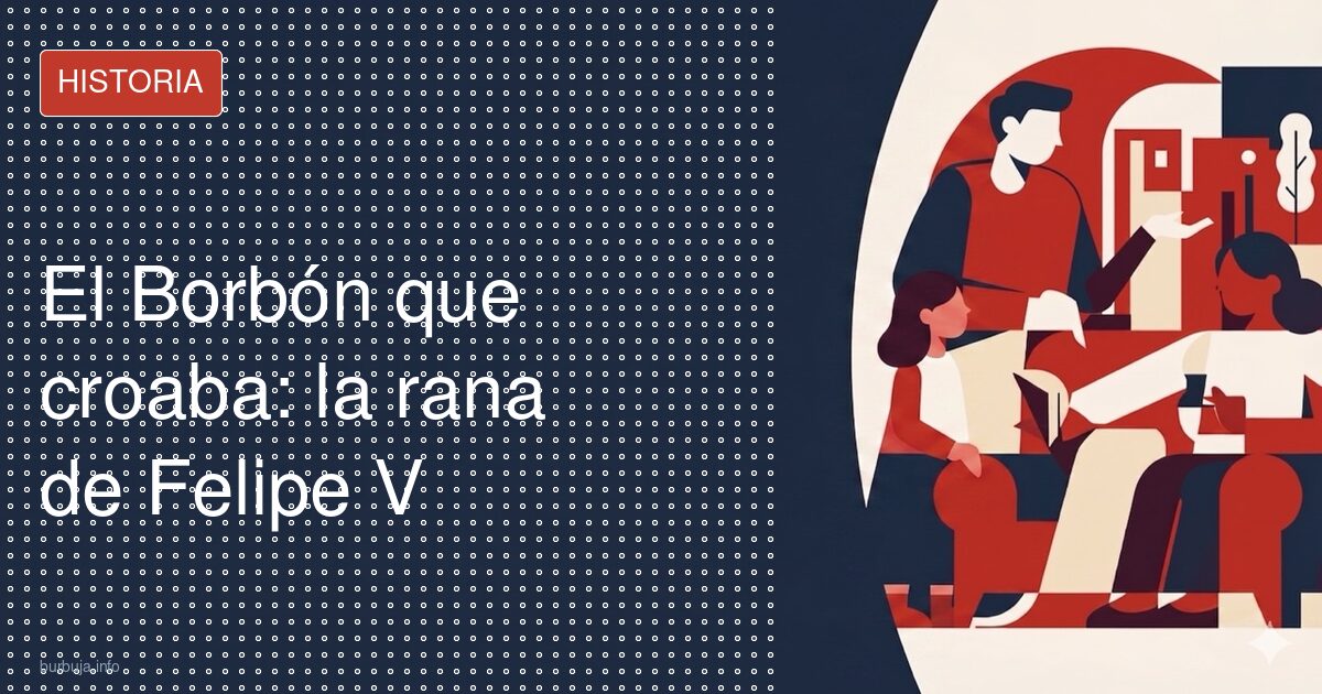 El Borbón que croaba: la rana de Felipe V
