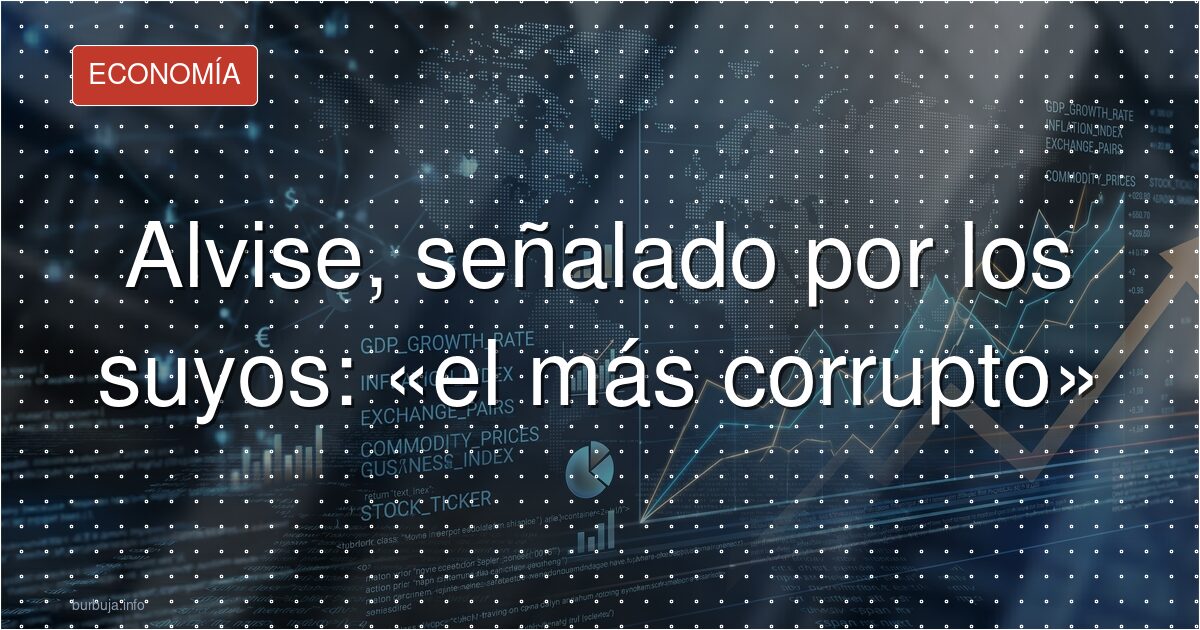 Alvise, señalado por los suyos: «el más corrupto»