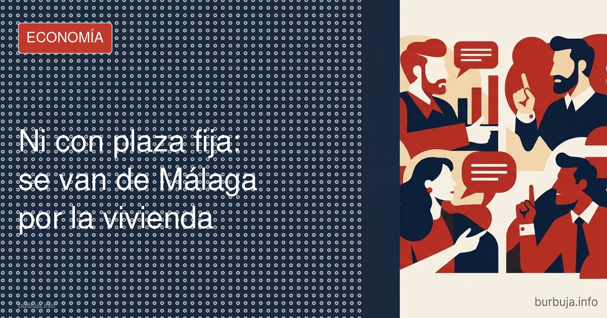 Plaza en Málaga, sin piso: el adiós del funcionario
