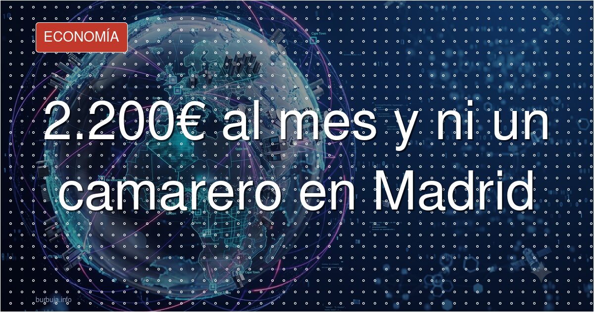 2.200€ brutos en Madrid: ni para el alquiler
