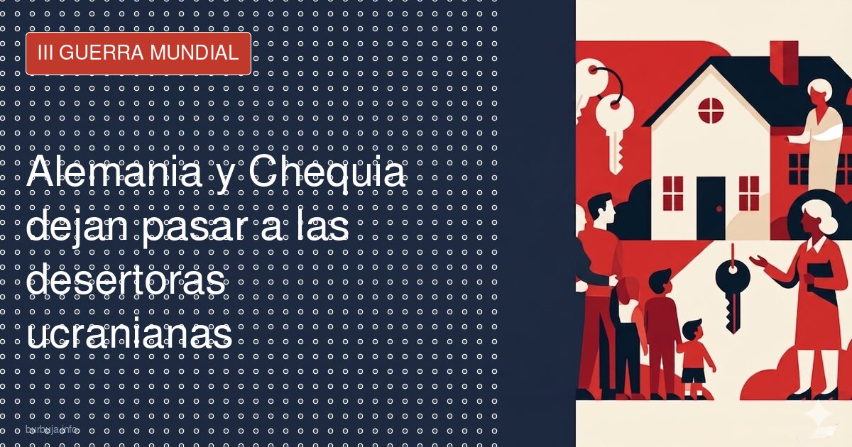 El asilo a ucranianos se aplica por sexos en Alemania y Chequia