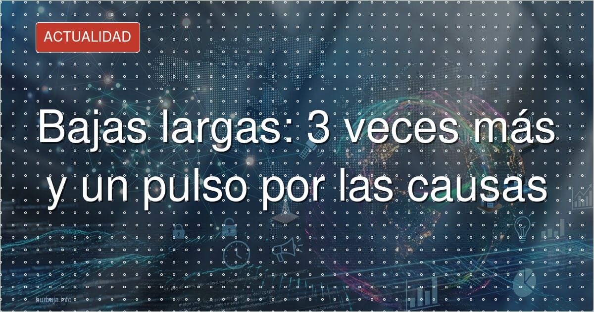Bajas de larga duración: se triplican y nadie se pone de acuerdo
