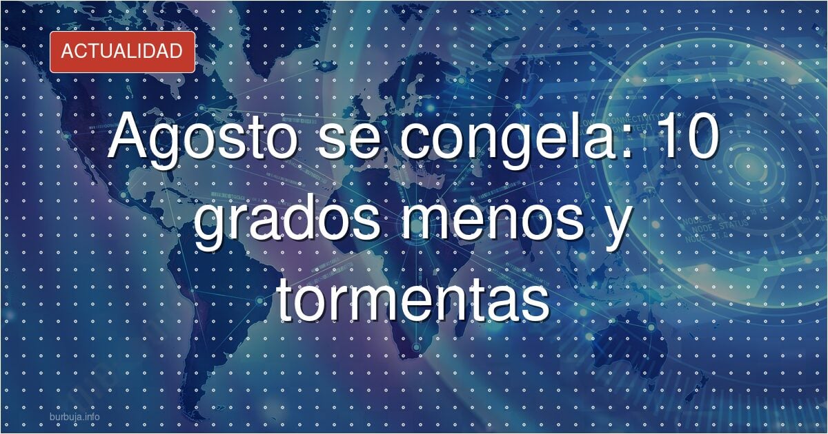 Adiós al horno: el frío llega con 10 grados menos