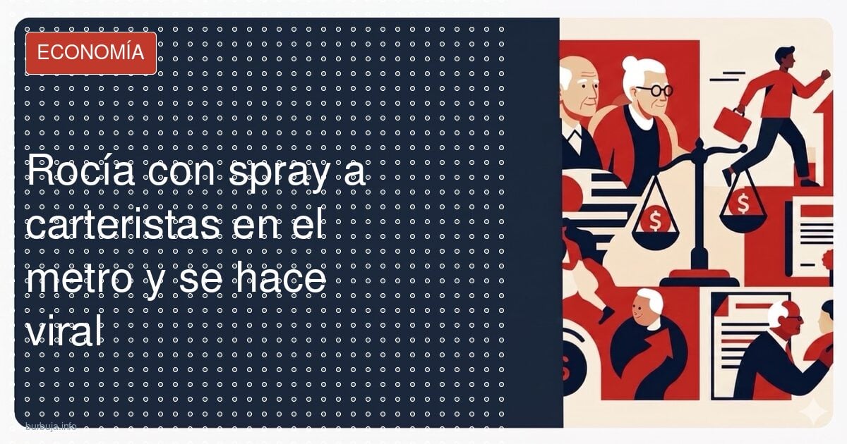 Así persigue carteristas en el metro de Barcelona