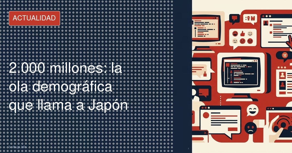 2.000 millones: la ola demográfica que llama a Japón