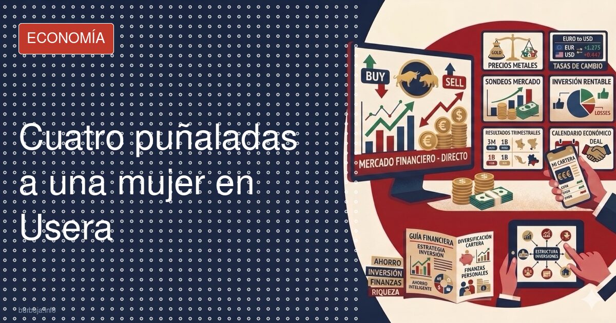 Cuatro puñaladas a una mujer en Usera