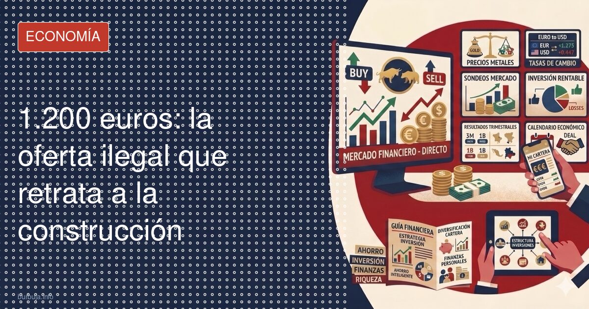 1.200 euros en la obra: el convenio dice 1.538