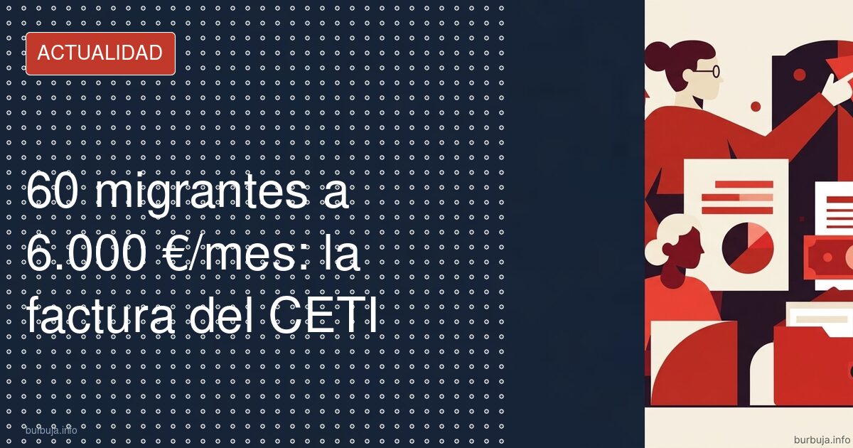 60 migrantes, 6.000 euros al mes cada uno