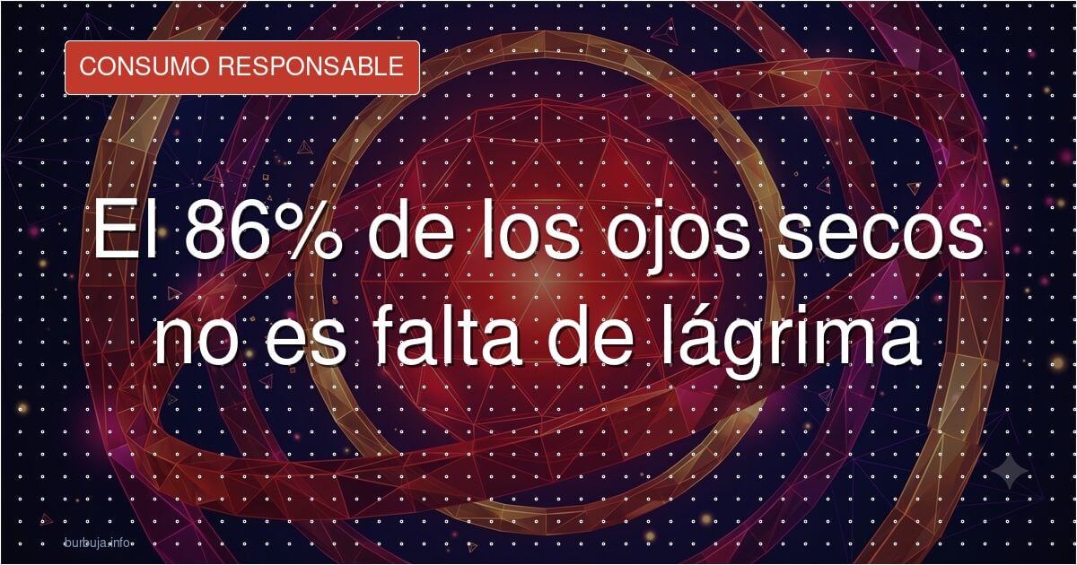 Por qué las lágrimas artificiales no curan el ojo seco de las pantallas