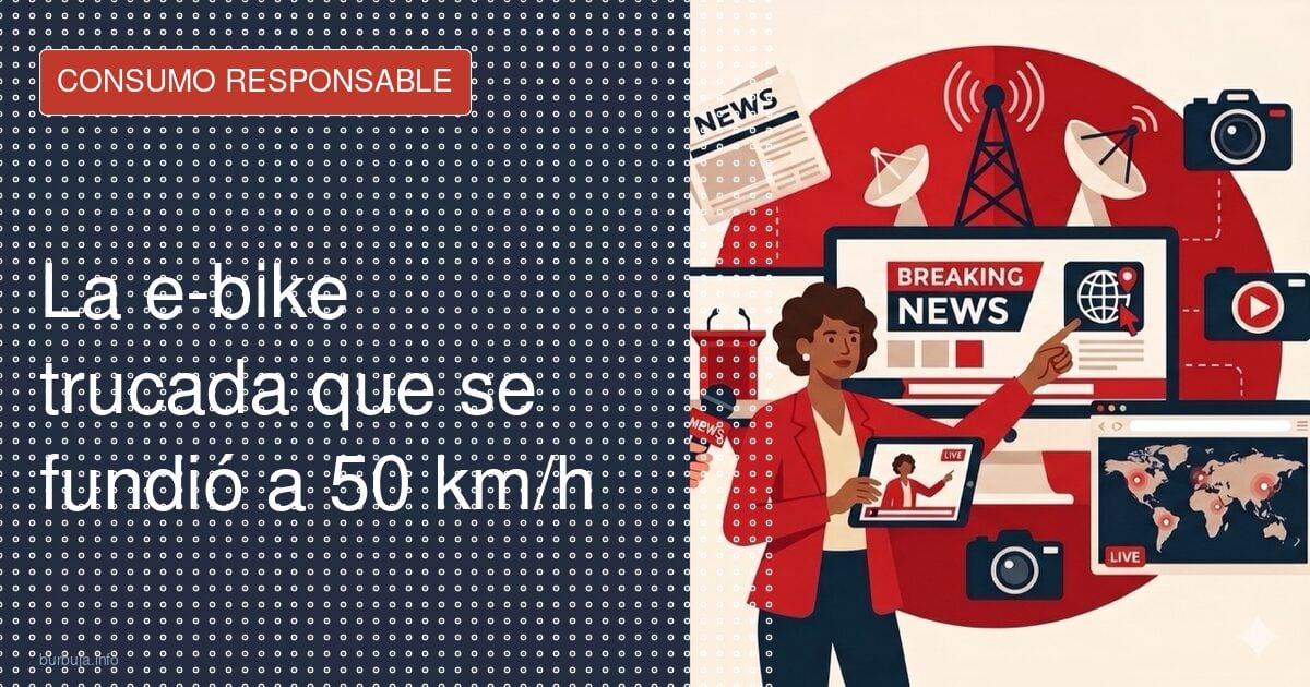 La bici trucada que arde a los 50 por hora