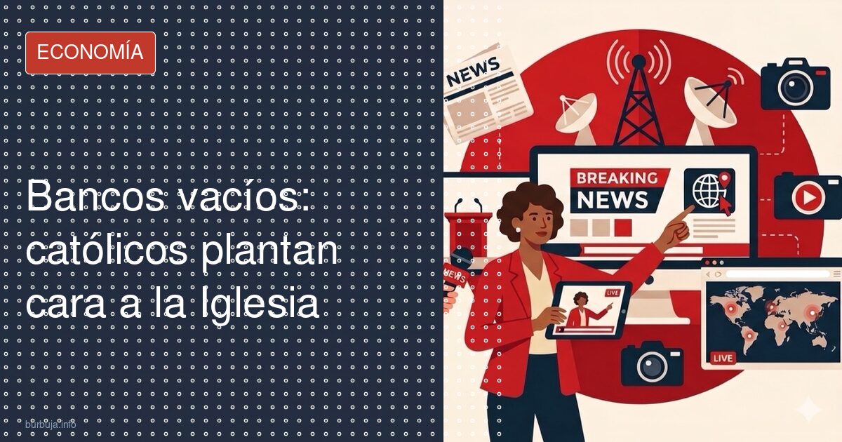 Fieles sentados en los bancos de una iglesia católica durante la misa dominical, en el centro del debate sobre inmigración