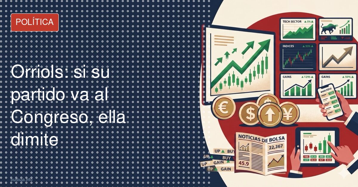 Orriols: si su partido va al Congreso, ella dimite