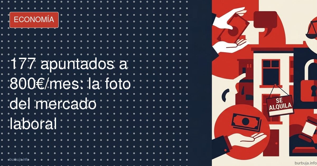 800€ al mes: 177 candidatos a un contrato precario