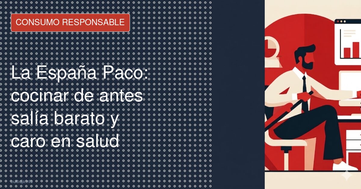 La España Paco: cocinar de antes salía barato y caro en salud