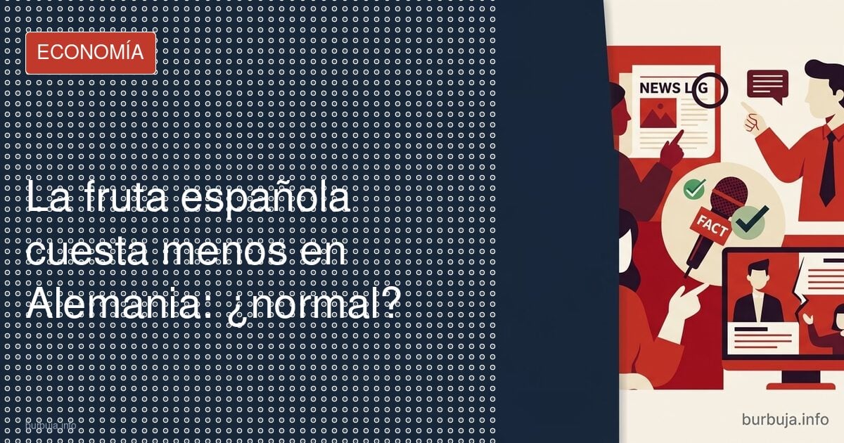 ¿Por qué la fruta de aquí es más barata fuera?