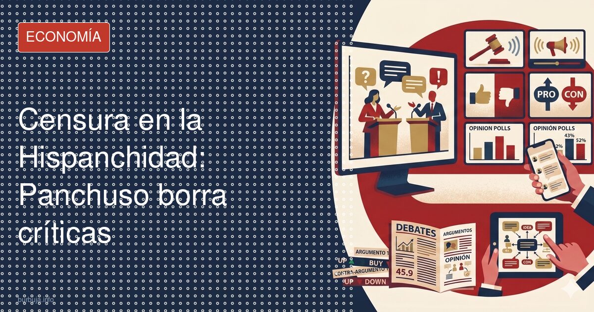 Censura en la Hispanchidad: Panchuso borra críticas