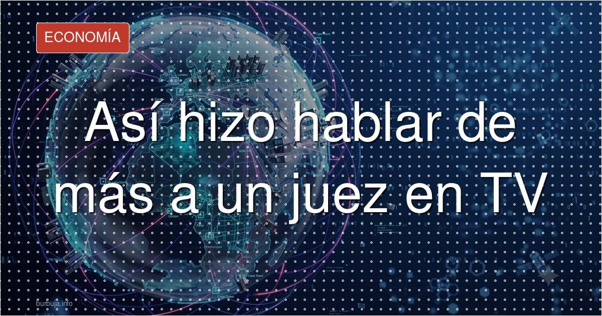 Así hizo hablar de más a un juez en TV