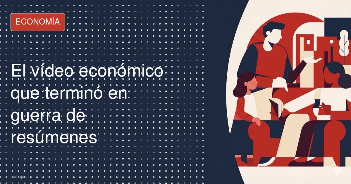 El vídeo económico que terminó en guerra de resúmenes