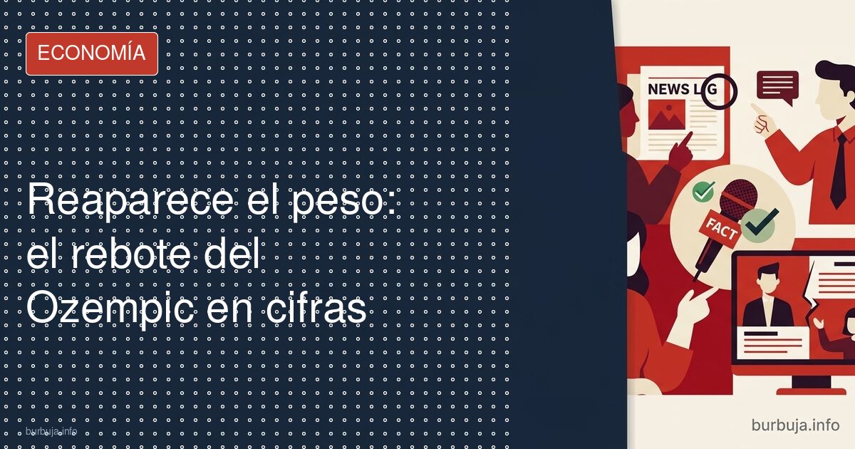 Recuperas dos tercios del peso al dejar el Ozempic