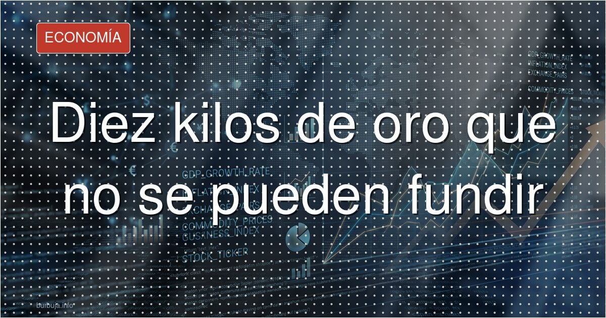Recreación editorial del robo del Tesoro de Villena con cajas de museo, monedas doradas y gráficos financieros en azul marino