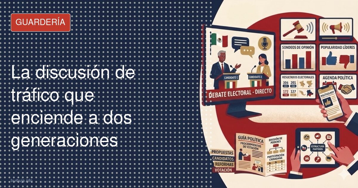 Un stop, un insulto y la guerra boomer-joven